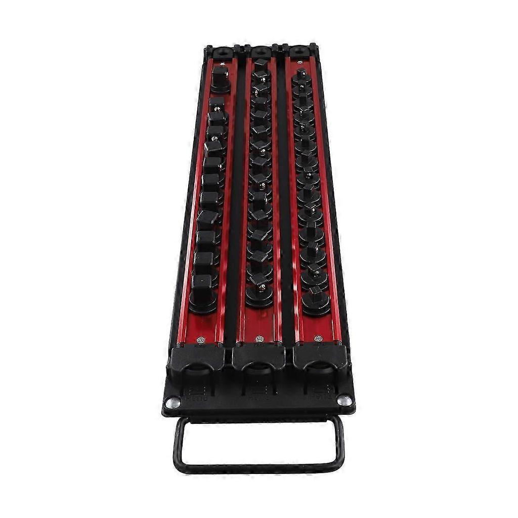 Metal Socket Storage Rack with Magnetic Screwdriver Head Holder - Perfect for Household Electrician Hanging Storage Use