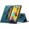 For Samsung Galaxy M31 / M31 Prime / F41 / M21s Vintage Leather Flip Wallet Case with RFID Blocking Card Slot, Matte Retro Folio Cover (4 Colors)