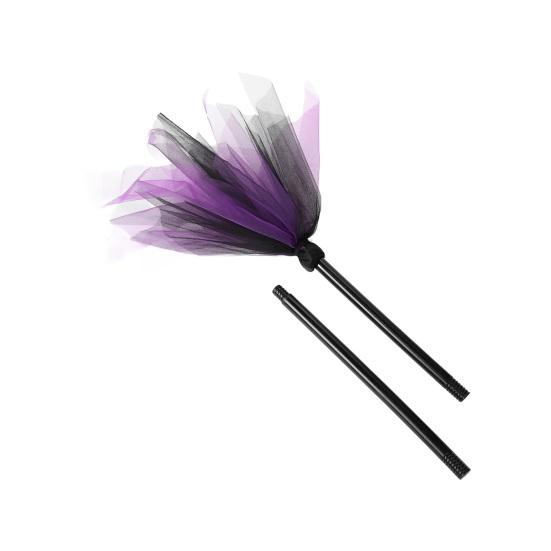 Halloween Witch Broom Wizard Cosplay Accessory Halloween Party Prop Realistic Plastic Broom Decoration for Stage Performance