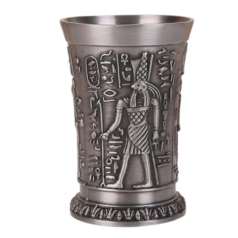 Cocktail Cup Wine Cup Retro Theme Metal Texture Offering Insulation Small Capacity Suitable for Beverages Water