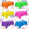 Thickened Fluorescent Tablecloth Solid Color Macaron Table Cover Disposable Tablecloth  Bar Decor