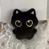 1PCS SCute Big-eyed Black Cat Squeaking Interactive Cat Toy