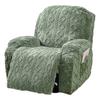 Elegant Sofa Protector Covers Set Recliner Cover In Geometric Pattern Plushie With Elastic Fit ( Single Seater)