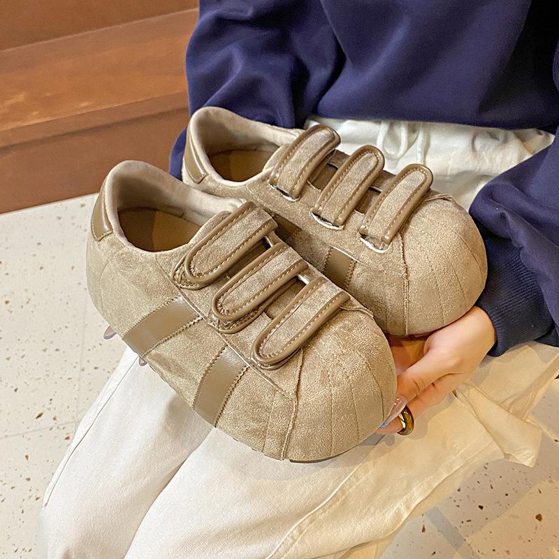 

Retro ugly cute inner height increase soft sole Forrest Gump shoes women s 2025 early autumn new casual versatile college style moral training s 40 бежевый