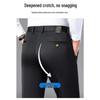 TUCANO Men's Wrinkle-Resistant Straight Leg Business Casual Trousers