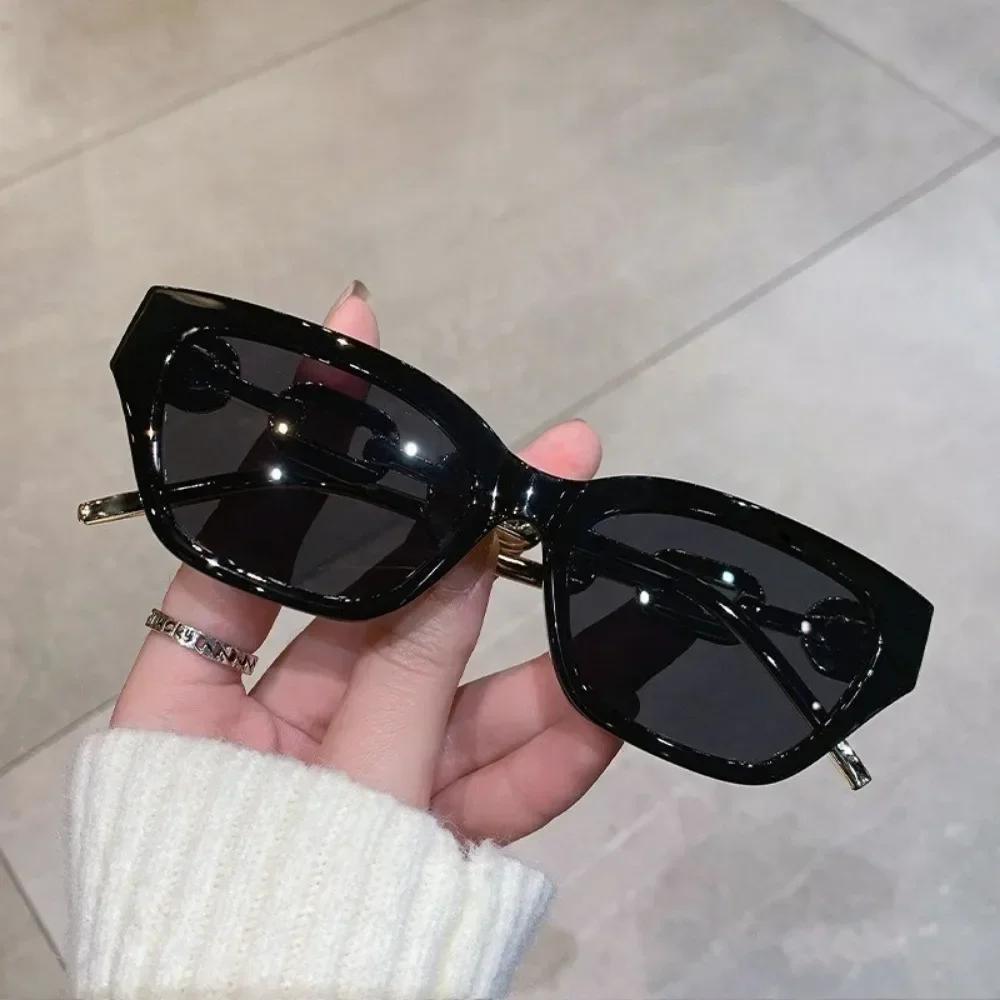 

Women Korean Style Fashion Sunglasses Cat Eye Small Frame Glasses Trendy Female Hip Hop Colorful Eyewear