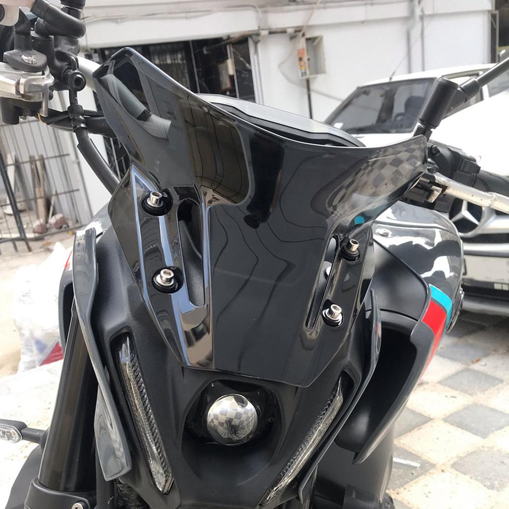 Motorcycle Windshield Front Windscreen Protector Air Wind Deflector Modification Accessory Replacement for MT09 FZ09