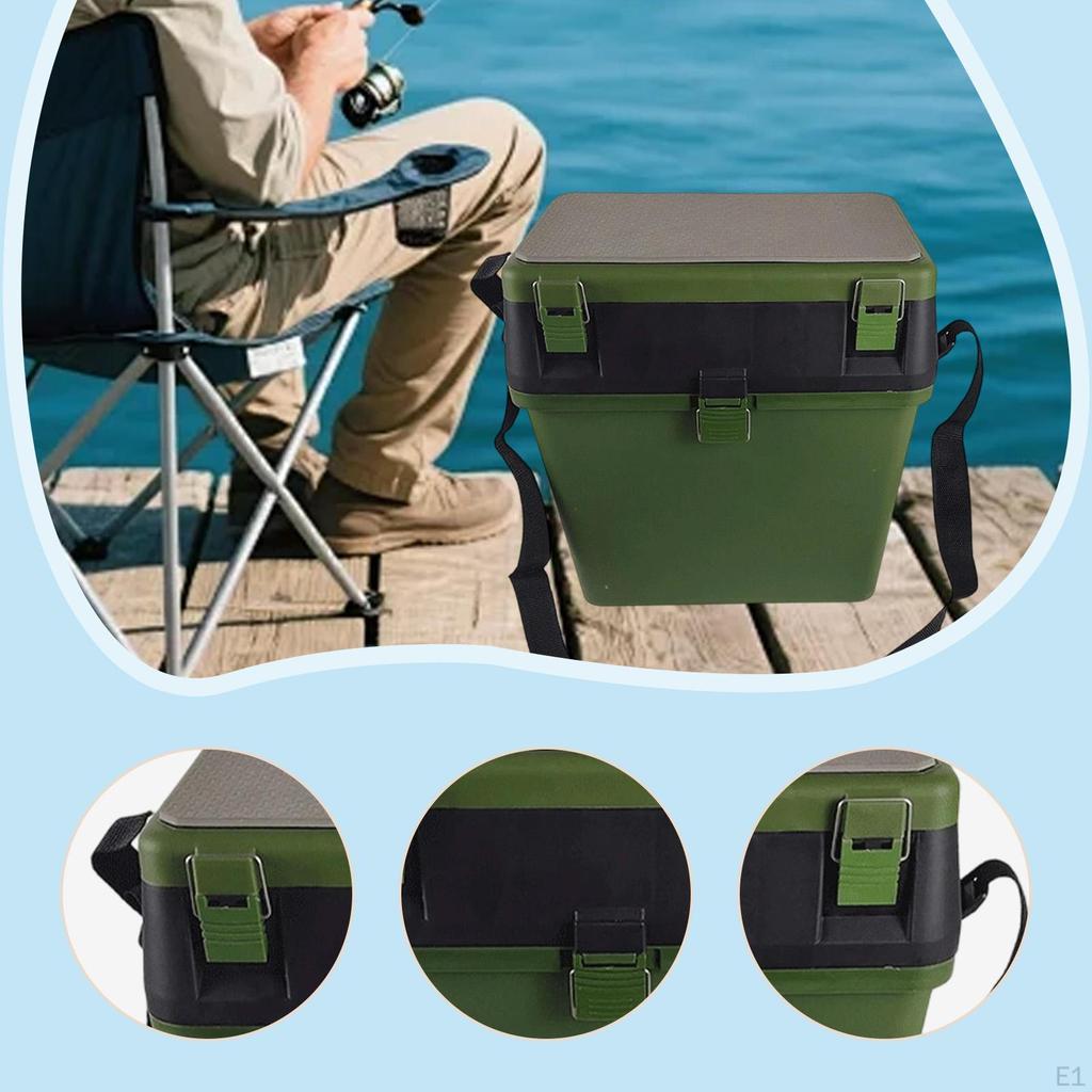 Fishing Tackle Box Case Camping Accessories Trips Comfortable Multifunctional Heavy Duty