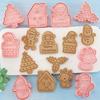 Christmas Cookie Cutter 8 Pieces Pie Press Mold Pressable Pastry Cutter Mold for Home Bakers Parents Beginners Party Planners