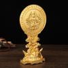 10x20.5cm Chinese Classical Alloy Dragon Seat Collimator Pendant Folk Art  Buddhism  Home Decoration Accessories
