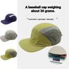 Schnelltrocknende Laufkappe Herren Damen Atmungsaktives Netz 5-Panel-Hut Leichter Outdoor-Sport Wandern Packbare Baseballkappe Sommer