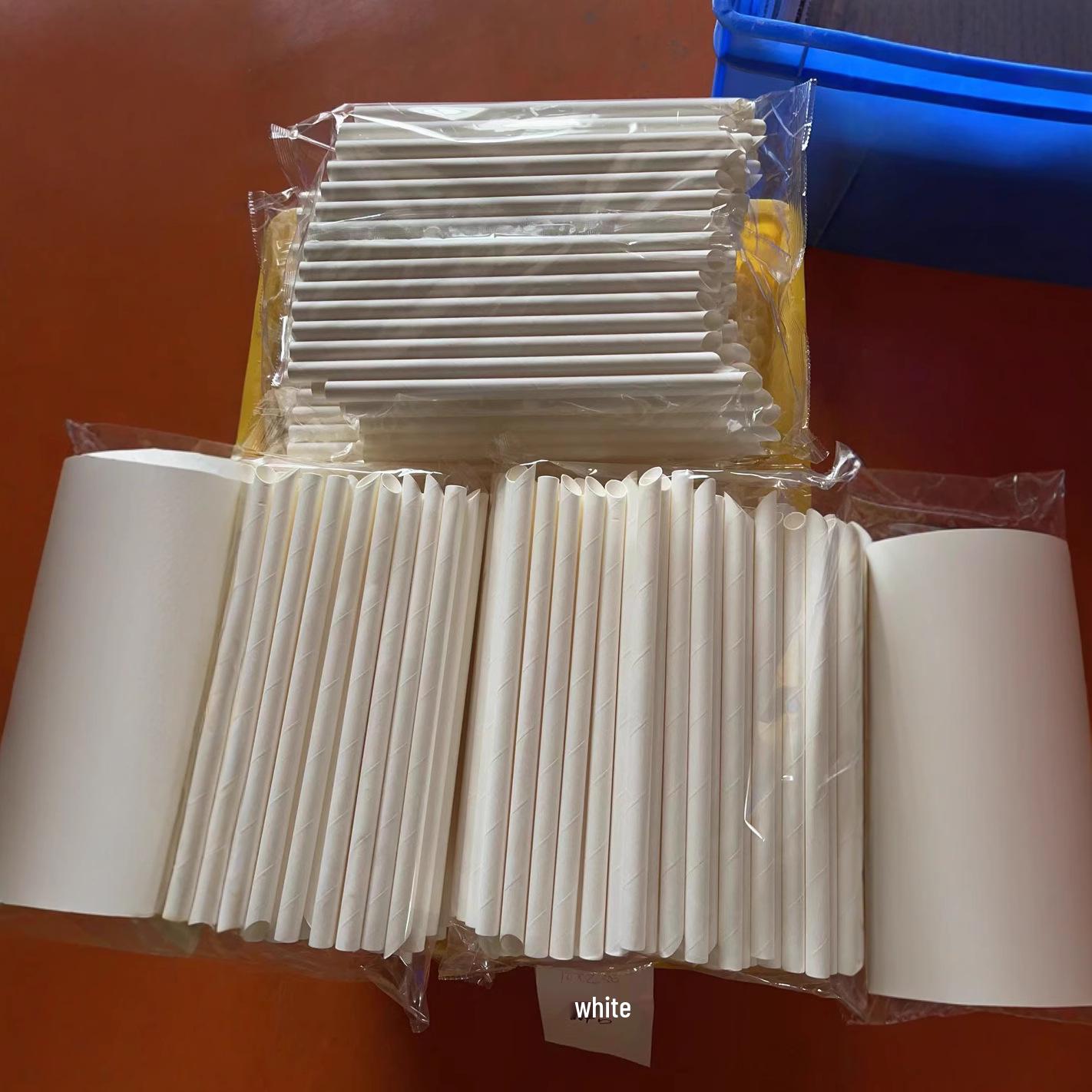 

12x250 White Thickened Pearl Milk Tea Straws - Heat & Cold Resistant