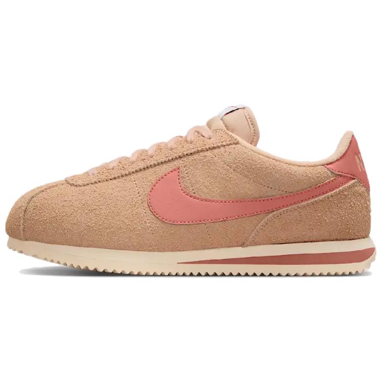 Nike Cortez Vintage Suede Comfortable Versatile Low-Top Casual Running Shoes Women sneaker Light-Brown FJ2530-201