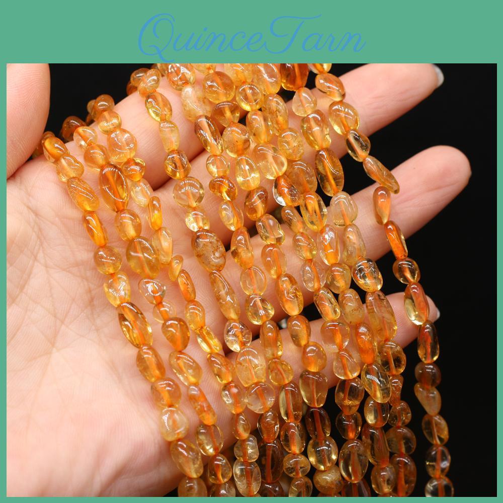 Loose Natural Irregular Citrine Stone Beads For Diy Jewelry Making Necklace Bracelet Earrings Accessory