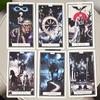 Skeleton Tarot Deck 10.3*6cm - 78 Pcs Gothic Skeleton Art Tarot Cards for Divination, Dark Fantasy Skull & Bone Theme