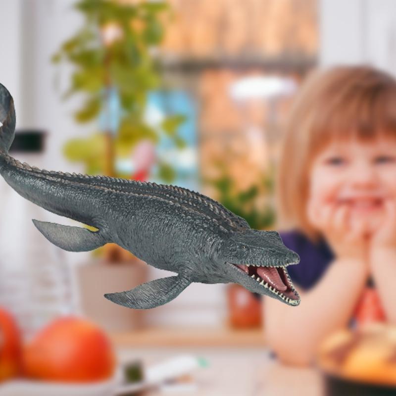 Dinosaur Toy Plastic Figure Surprise Gifts For Children Home Decoration Finger Mosasaurus Dinosaur Model Party Prop