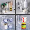 PP Fridge Layered Separator Shelf Space Saving Storage Rack Multifunctional   Kitchen Seasoning