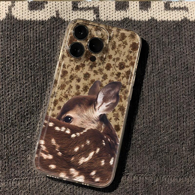 

Deer Lace Leopard Print Phone Case For Motorola Moto G9 G22 G32 G53 G30 G71 G72 G73 Edge 40 Pro Soft Transparent TPU Back Cover Moto G9 Play 4G