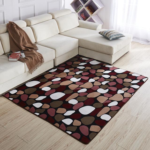 Soft Coral Carpet Solid Color Thickened Floor Mat Washable Children 'S Crawling Blanket Tatami Mat