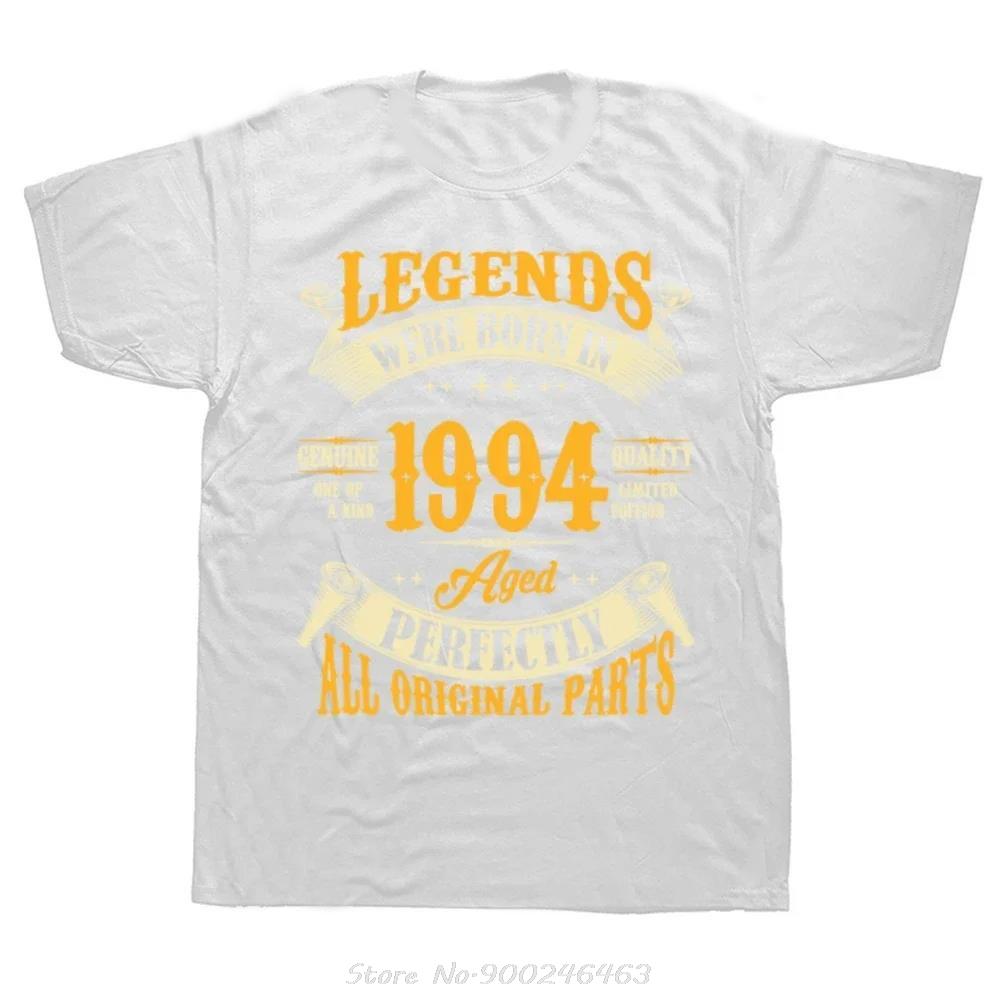 Funny 30th Birthday T-shirt Legends Were Born In 1994 Graphic Tshirt Summer O-neck Short Sleeve Tees Oversized Cotton T Shirt