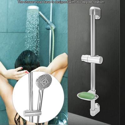 Stainless Steel Lifting Handhold Shower  Holder Bracket with Soap Box G1/2