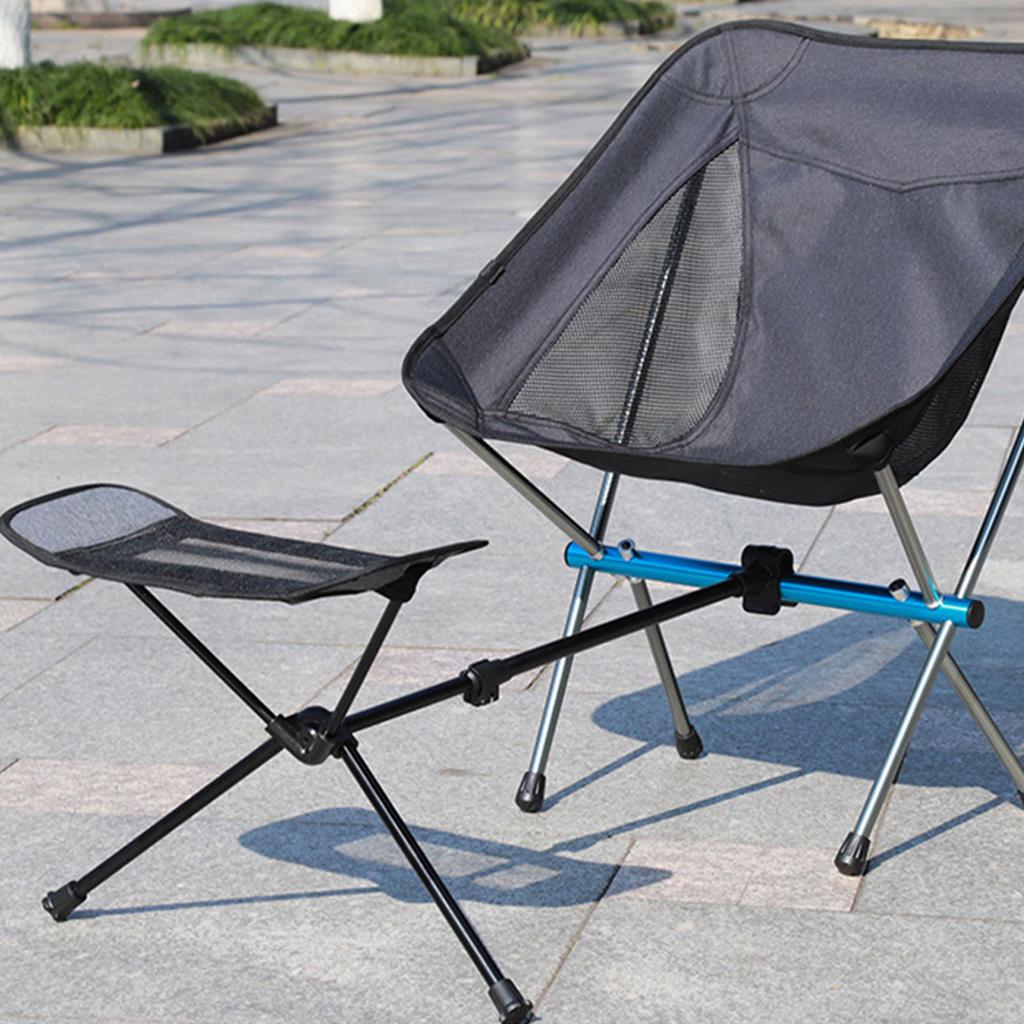 Portable Folding Retractable Footrest Universal Aluminum Alloy Retractable Footrest for Beach