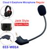 Replacement Game Mic 3.5mm Microphone for Kingston HyperX Cloud 2 II X Core Pro Silver Cloudx Gaming Headsets Headphones