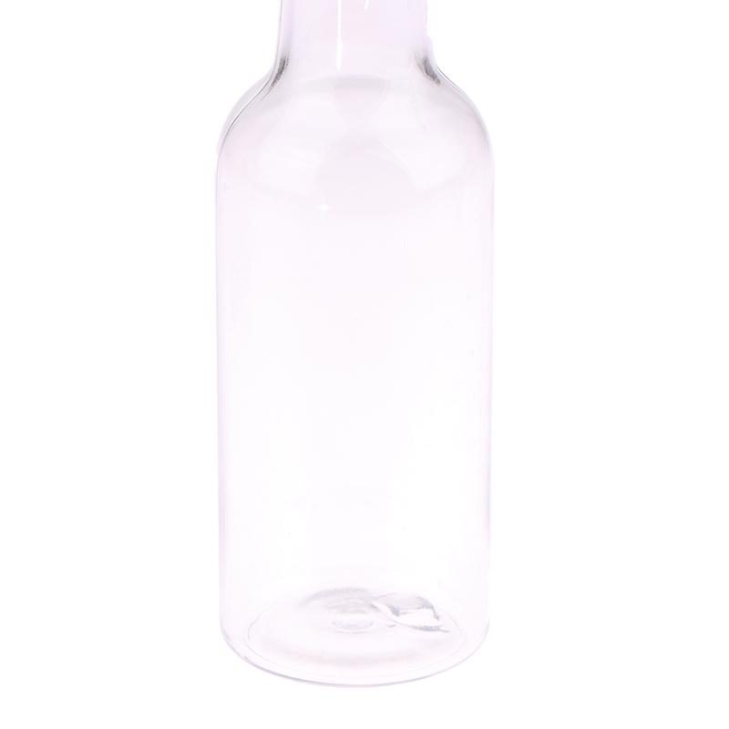 6 stk 50 ml Mini Klare PET Påfyllbare Vinflasker Små Flasker For Fest Bryllup Likørflasker Med Lekkasjesikkert Skrulokk
