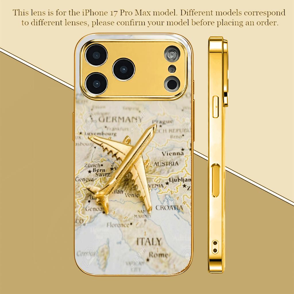 Exquisite Luxurious High-end Phone Case Electroplated Glass PhoneCase for iPhone 17 16 15 14 13 12 11pm Pro Plus Dropresistant