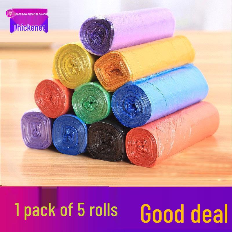 Einweg-Müllsäcke mit flachem Boden, farbige Bürosortierung, Vorteilspackung