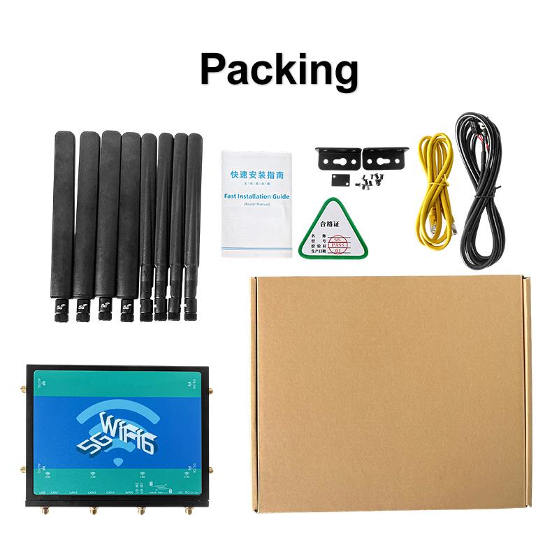 High Speed 3000Mbps 11AX Openwrt WiFi6 4g Lte Wifi Modem 5G CPE for Bus
