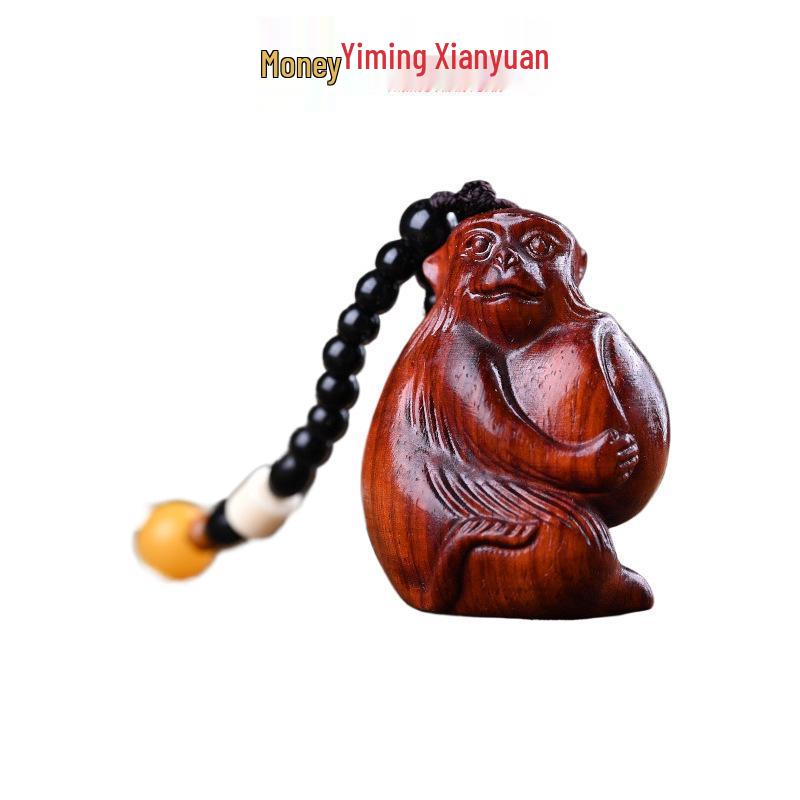 Rosewood Bamboo Joint Golden Cicada Carving – Boyfriend's Personal Ornament
