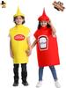 Funny Ketchup Costume for Kids - Prank Mustard Outfit for Halloween or Carnival
