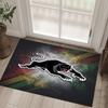 Penrith Panthers Design Kristall Samt Teppich Gemütlich Non?Rutschfester Teppich mit Aufdruck für Schlafzimmer Wohnzimmer Eingang