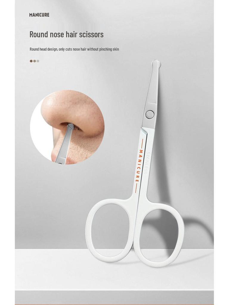 Premium Nail Care Set: High-Quality Manicure Tools with Angled Clippers, Scissors, and Cuticle Trimmers.