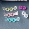 Portable Mini Contact Lens Case Press Type Travel Eye Care Kit Storage Box Macaron Color Compact Lens Container Organizer
