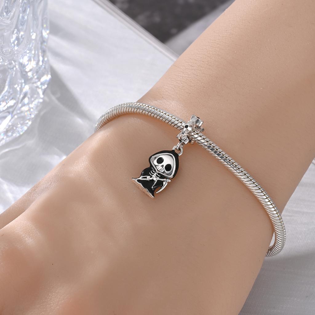 Copper Clown Ghost Skeleton Halloween Pendant Charms Fit Originalbracelet Charm Bead Necklace Diy Female Jewelry