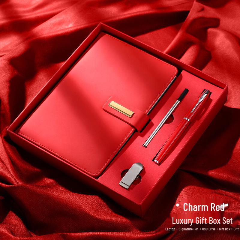 High-End Custom Business Notebook Gift Set with Logo Printing
