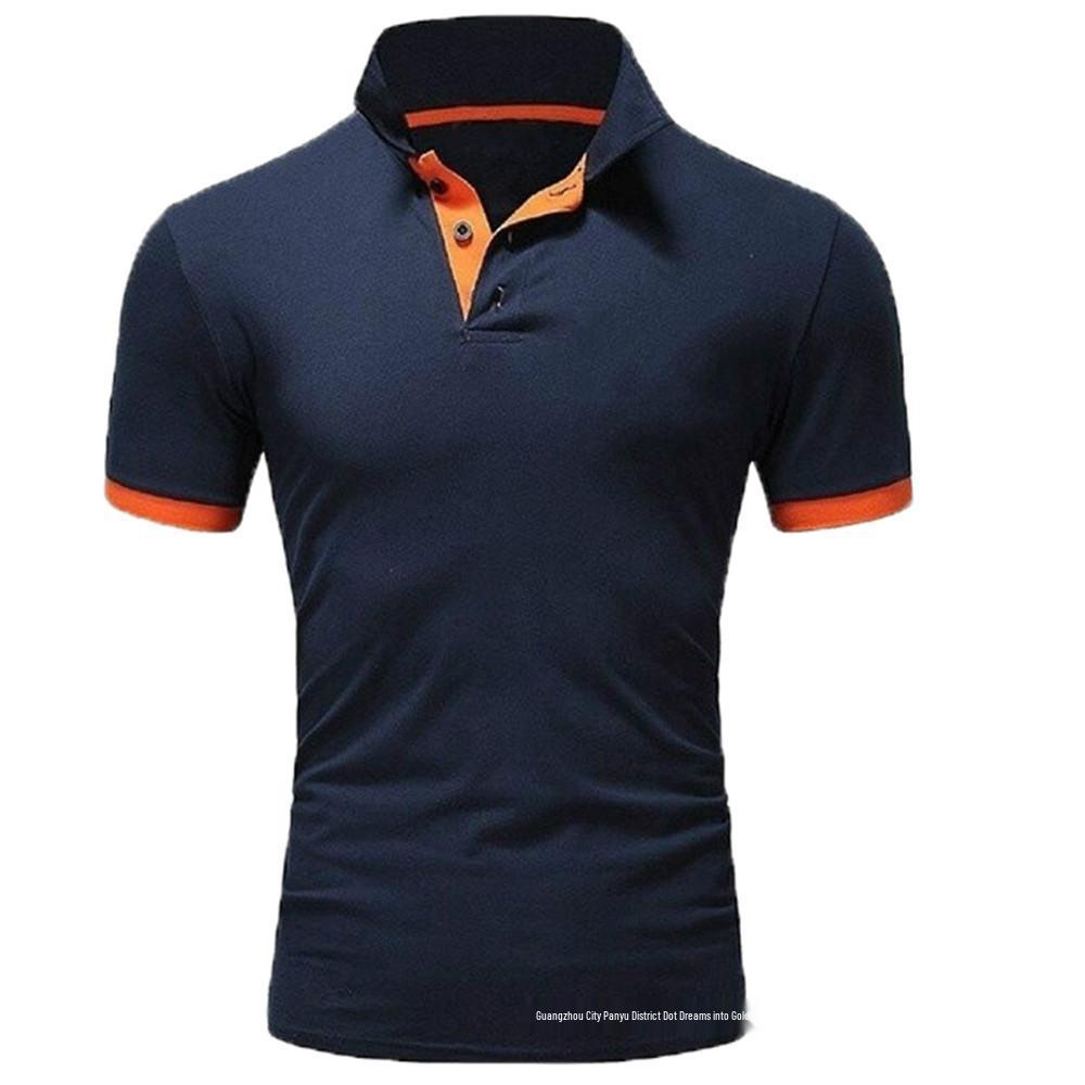 Camisa Polo de Hombre de Tendencia 2026: Manga Corta, Color Sólido, Parche de Moda, Logotipo Personalizable para Verano.