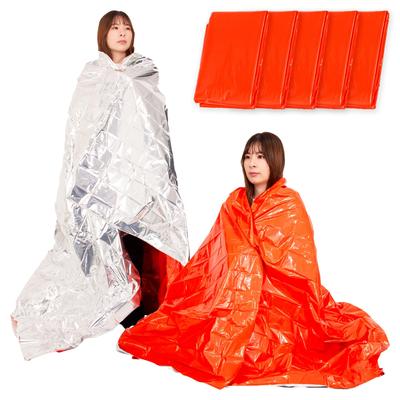 Aluminum Sheet Survival Sheet Low Rustling Quiet Disaster Cold Heat Essential Item for Emergency International Rescue zzz19tF Orange [TrendMarche]
