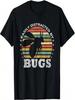 Easily Distracted By Bugs Retro Vintage Funny Bees Lover T-Shirt