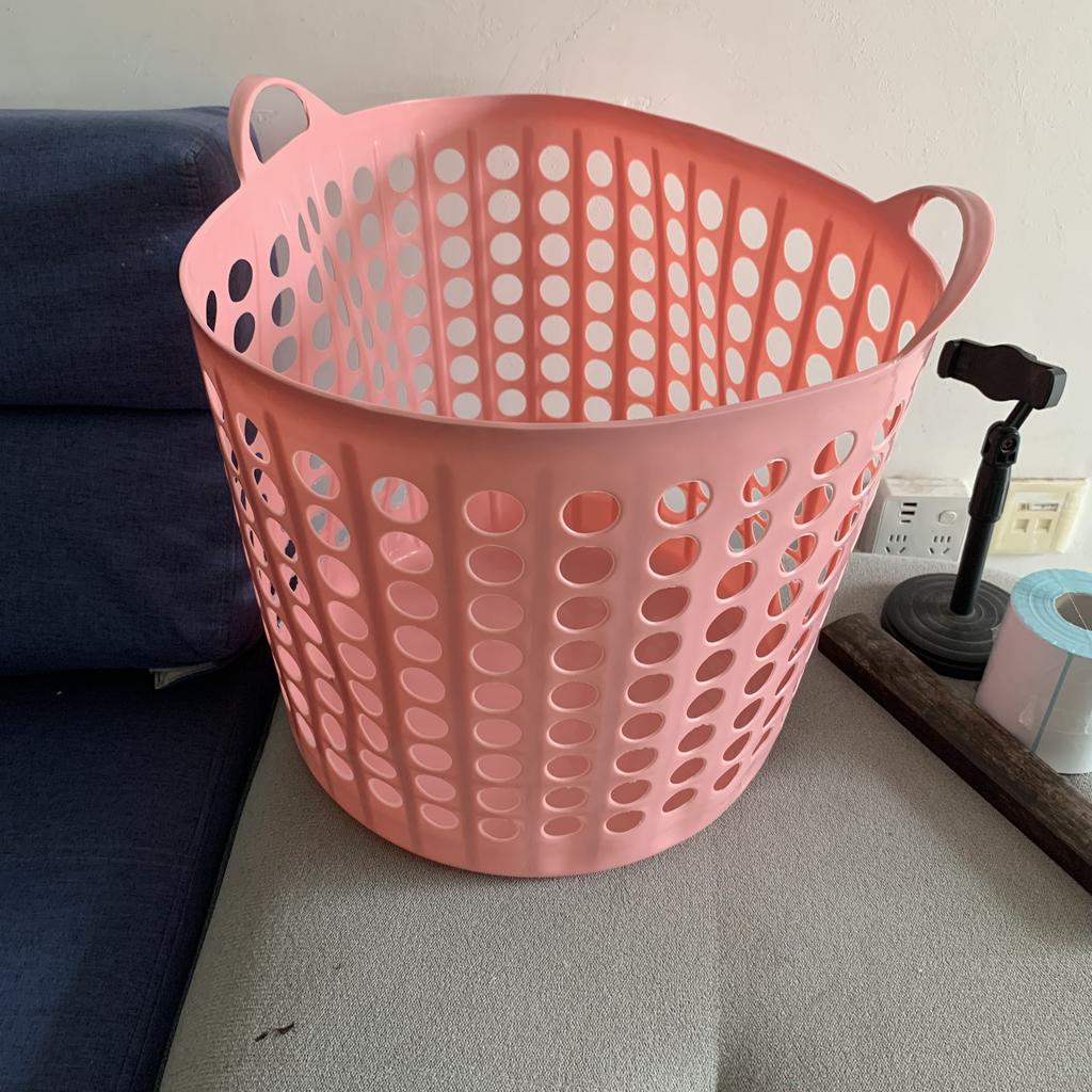 1 szt. duża 45 40 cm Plastikowe Kosze na Pranie z Uchwytami Duże Małe Perforowane Wentylowane Kosze Przenośne do Przechowywania Brudnych Ubrań