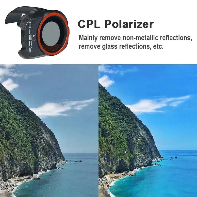 RCSTQ For DJI Mini 2/Mini 2 SE Filter UV CPL ND4 ND8 ND16 ND32 ND/PL Camera Lens Filter Set for Mini SE/Mini 4K Accessorie