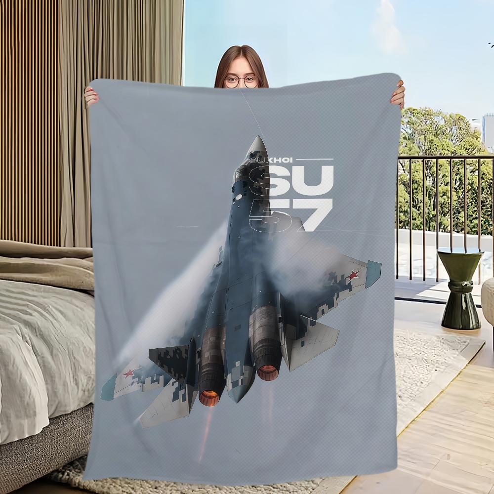 

Cool F-Fighter Jet Flight Blanket Flannel warm comfort soft plush blanket For Picnic Beds Sofas Homes And Bedrooms 30x40in