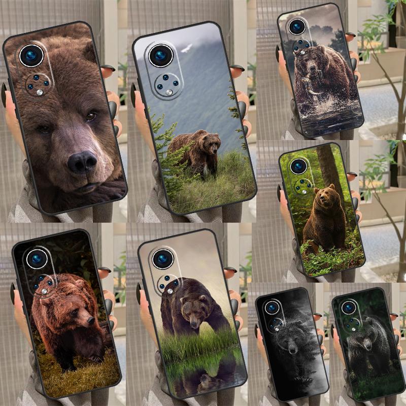 Grizzly Bear Case For Honor Magic 5 Pro 10 50 70 90 Lite X7 X8 X9 X6a X7a X8a X9a Magic 4 Lite Coque