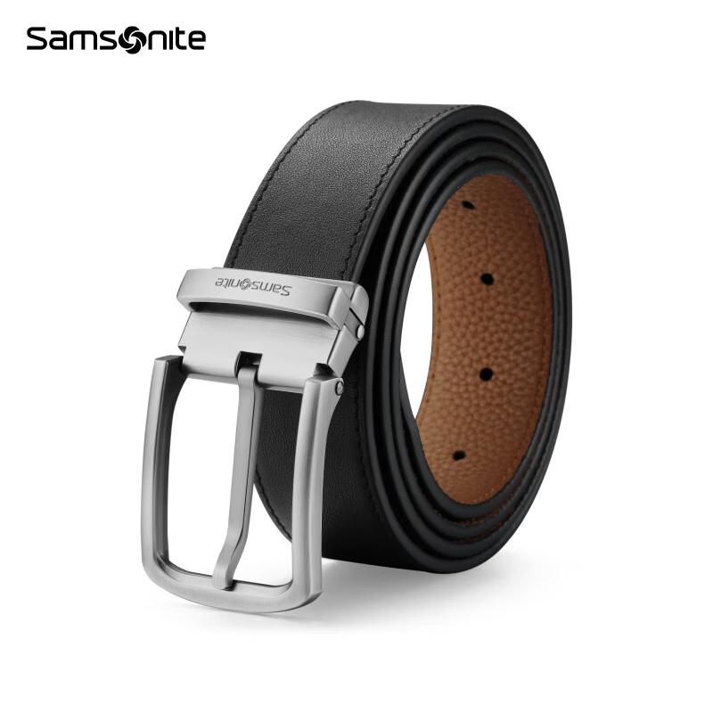 Samsonite Men s Leather Pin Buckle Belt