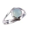 Natural Chrysoprase Gemstone Handmade 925 Solid Sterling Silver Ring Size 6 L7b69