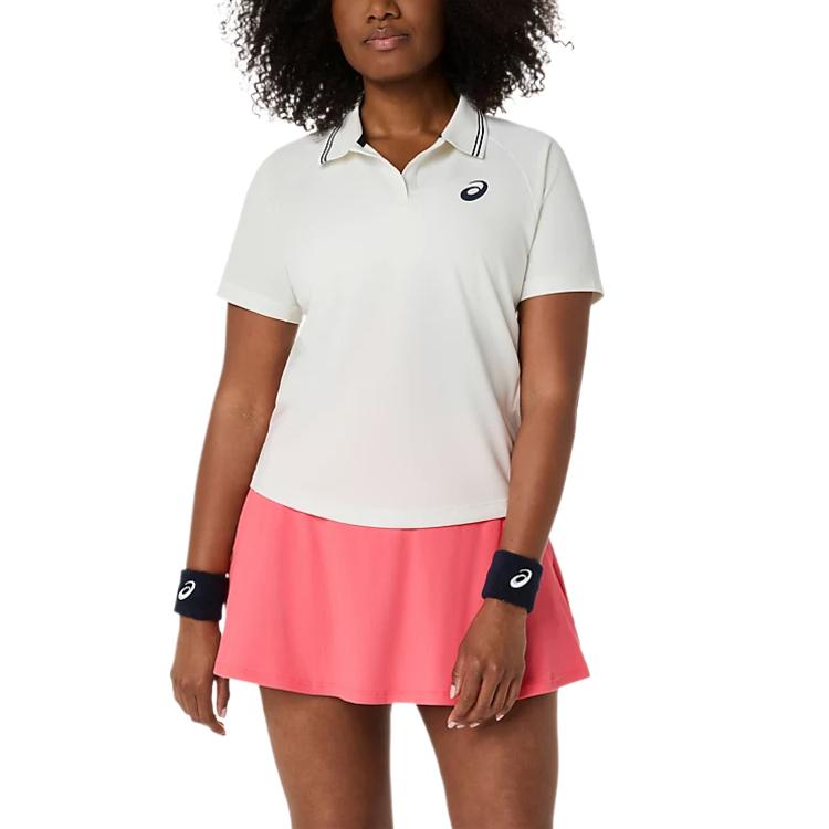 ASICS Game Polo Shirts Women s Butter Polo Collar Moderate 2042A426-100 L