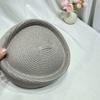 Solid Color Straw Weaving Hat Casual Beanie Cap Elegant Beret Hat