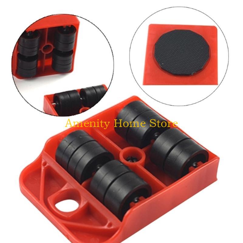 F26C Furniture-Mover Lifter Kit Heavy Duty Furniture Lifter Mover-Slider Move-Roller with 360 Degree Rotatable Pad for Sofa
